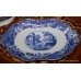 Spode Blue & White Italian Gravy Boat on Stand