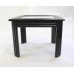 Mirror Topped Ebonized Side Table