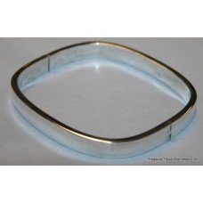 Square Silver 925 Bangle Bracelet