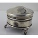 Sterling Silver Velvet Lined Pin Cushion Birmingham 1920