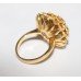 Sunflower Design Ruby 18ct Yellow Gold