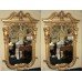 Superb Pair of Ornate Hand Carved Gilt Mirrors