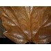 Carved Sycamore Leaf in Elm Wall Hanging Platter