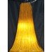 Tall Contemporary Amber Bead & Crystal Chandelier