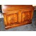 Tall Flame Mahogany Bookcase Cupboard 