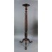 Tall English Carved Mahogany Victorian Twisted Stem Torchère