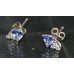 Tanzanite & Diamond White Gold Earrings