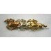 Three Colour Gold Ascot Horse Racing Brooch