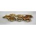 Three Colour Gold Ascot Horse Racing Brooch