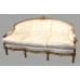 Ornate Upholstered French Empire Style Three Piece Suite