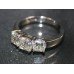 Fine Three Stone Diamond 18ct White Gold Ring
