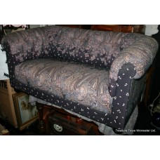 Good Quality Paisley Cotton Chesterfield Sofa