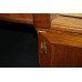 Very Heavy Early 20th c. Large Oak Desk with Roll Top