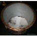 Very Large Polished Copper Log Bucket