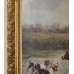 Grand Hunting Painting by de Vinck Oil on Canvas 1902