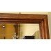 Very Large Heavy Wood Framed Bevelled Dressing Mirror