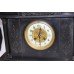Victorian Black Marble Temple Style Mantle Clock