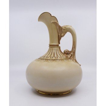 Victorian Royal Worcester Blush 1136 Jug 1887