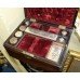 Victorian Brass Bound Rosewood Ladies Vanity Box