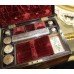 Victorian Brass Bound Rosewood Ladies Vanity Box