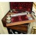 Victorian Brass Bound Rosewood Ladies Vanity Box