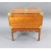 Victorian Brass Bound Walnut Travelling Chest on Folding Legs