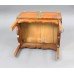 Victorian Brass Bound Walnut Travelling Chest on Folding Legs