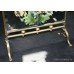 Victorian Brass Painted Mirror Fire Screen
