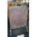 Victorian Brass Painted Mirror Fire Screen