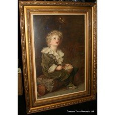 Victorian "Bubbles" Pears Print set in Gilt Frame