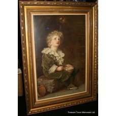 Victorian "Bubbles" Pears Print set in Gilt Frame