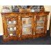 Fine 19th c. French Burr Walnut Inlaid Credenza with Mirror