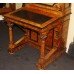 Fine Victorian Burr Walnut Bookcase Davenport c.1840