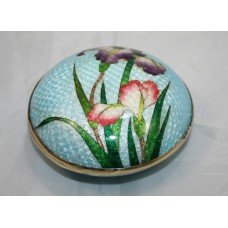 Victorian Cloisonné Enamel Pill Trinket Box