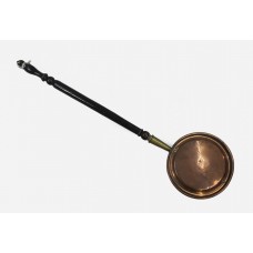 Victorian Copper & Brass Warming Pan with Ebonized Handle