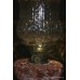 Early Victorian Glass Duplex Burner Oil Lamp