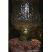 Early Victorian Glass Duplex Burner Oil Lamp