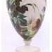 Victorian Hand Painted Blue Tit Opaline Glass Vase