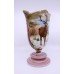 Victorian Hand Painted Stag Opaline Glass Vase