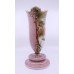 Victorian Hand Painted Stag Opaline Glass Vase