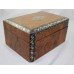 Victorian Inlaid Amboyna Mother of Pearl Sewing Box