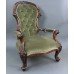 Victorian Style Mahogany Spoon Back Armchair