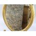 Victorian Oval Gilt Gesso Girandole Mirror