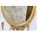 Victorian Oval Gilt Gesso Girandole Mirror