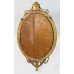 Victorian Oval Gilt Gesso Girandole Mirror