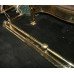 Ornate Victorian Polished Brass Fire Fender