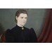 Victorian Portrait Lady in Mourning Set in Gilt Frame Victorian Portrait Lady in Mourning Set in Gilt Frame