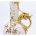 Victorian Royal Worcester Gilded Blush Dragon Handle Ewer 1026