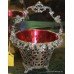 Victorian Silver Plated Cranberry Basket