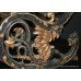 Heavily Carved 19th c. Sleigh Rocking Chair